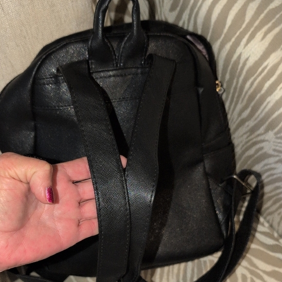 Black Cat Face Backpack with Pink Accents main image 7